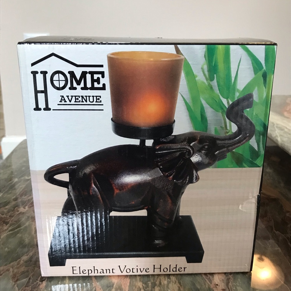 Elephant Votive Candle Holder